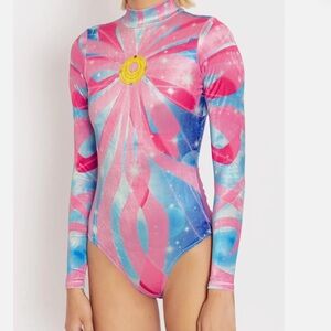 BlackMilk Kids Velvet Sailor Moon Bodysuit - Pink and Blue Swirl